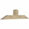 Ekena Millwork Portland Rough Sawn Timber Gable Bracket, Douglas Fir, 60"W x 15"H x 6"D x 6"F, 6/12 Pitch GBW060X15X0606POR00RDF - alternate 4